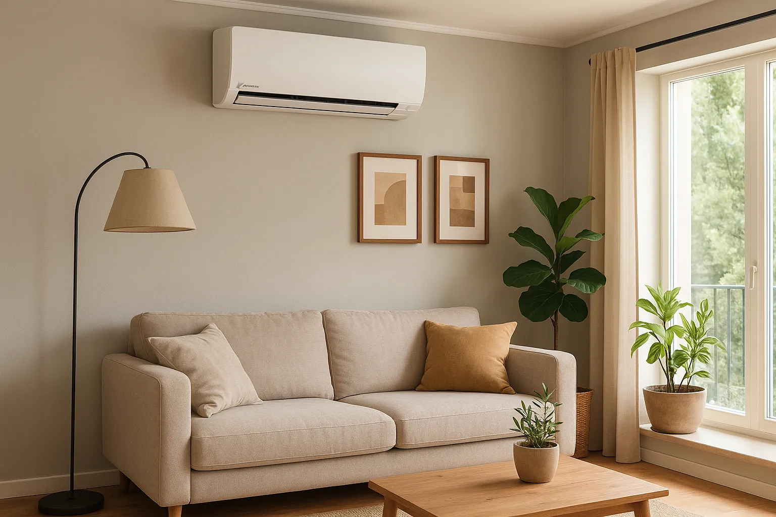 Daikin airconditioning in moderne woonkamer